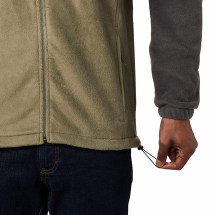 Columbia Men's Steens Mountain Full Zip 2.0 Fleece Jacket, Shark/Stone Green, 6X