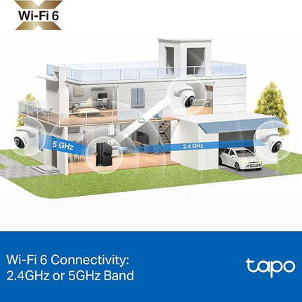 Tapo 4K 8MP Pan/Tilt Outdoor Security Camera, 360° View, C560WS