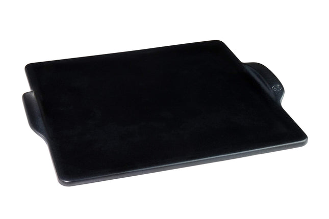 Emile Henry 797524 Square Pizza Stone, Charcoal, C