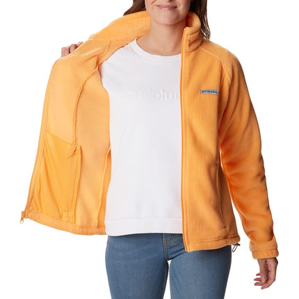 Columbia Women's Benton Springs Full Zip, Melocotón Atardecer, 3X