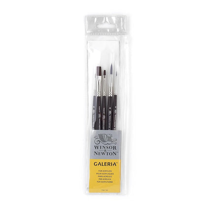 Winsor & Newton Galeria Brush Short Handle 5 Pack,