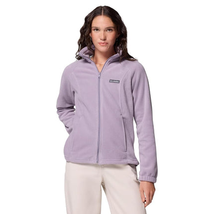 Columbia Womens Benton Springs Full Zip Fleece Jacket, Shale Purple, 1X