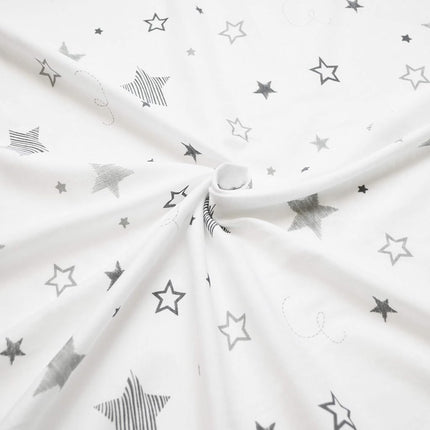 American Baby Company Printed 100% Natural Cotton Value Jersey Knit Fitted Pack N Play Playard Sheet, Super Stars, Soft Breathable, for Boys and Girls, 27 x 39 Inch (Pack of 1)
