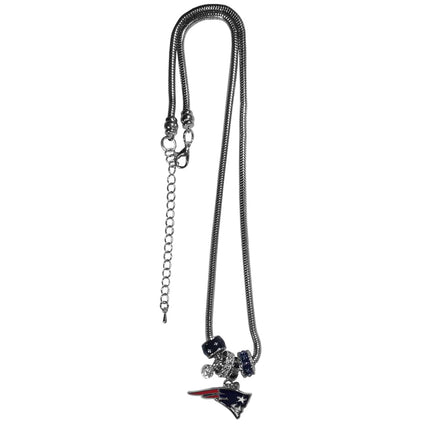 Siskiyou Sports NFL New England Patriots Euro Bead Necklace, 18-Inch