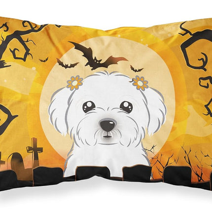 Funda de almohada de tela maltesa de Halloween BB1766PILLOWCASE de Caroline's Treasures, estándar, multicolor
