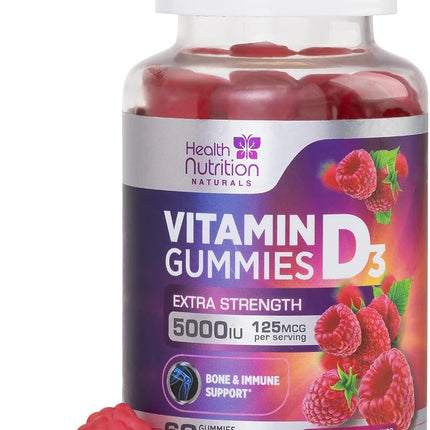 Vitamin D3 Gummy Vitamins, 125mcg per Serving, Imm