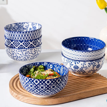 Cerkik 23 Oz / 652 ml Ceramic Soup Bowls Set of 6