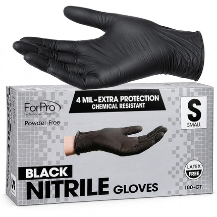 ForPro Disposable Nitrile Gloves, Chemical Resista