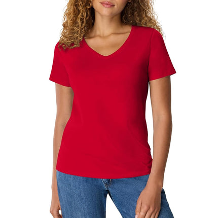 Hanes Women’s Perfect-T Short Sleeve V-Neck T-Shir