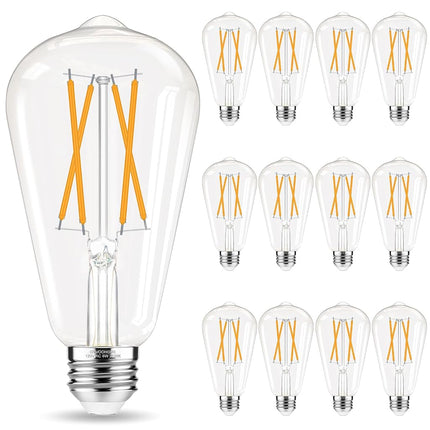 GvvooHome E26 LED Bulb, Soft White 2700K Edison Bu