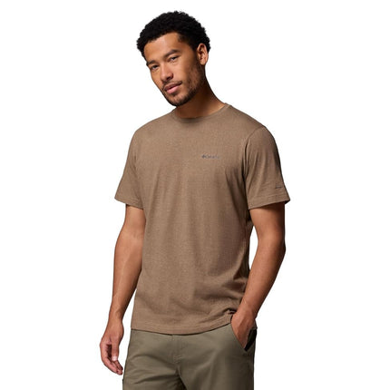 Columbia Mens Thistletown Hills Short Sleeve T-Shirt, Delta Heather, X-Small