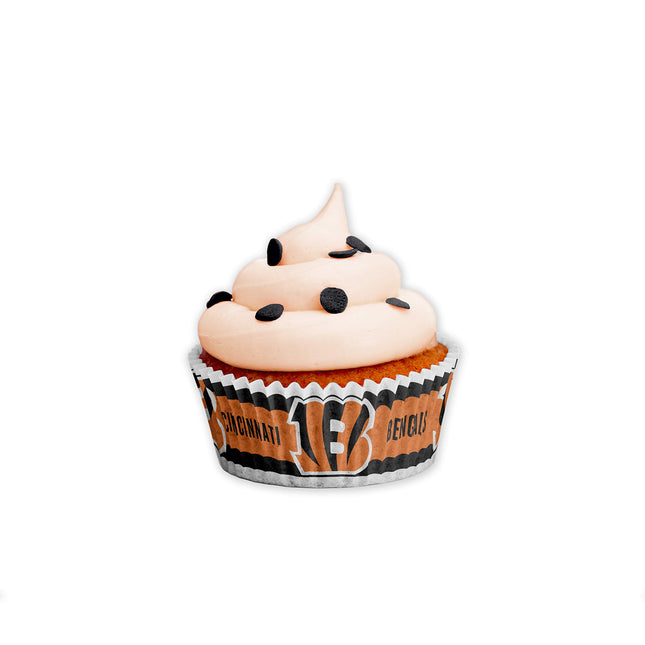 Sports Vault NFL Cincinnati Bengals Baking Cupslarge, Team Colors, One Size