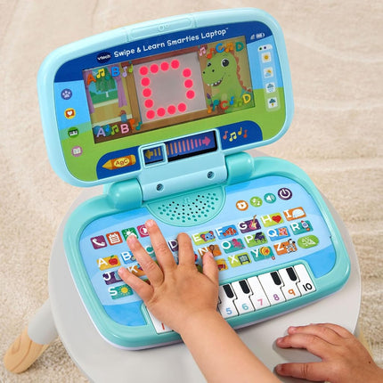 VTech Swipe and Learn Smarties Laptop, Blue