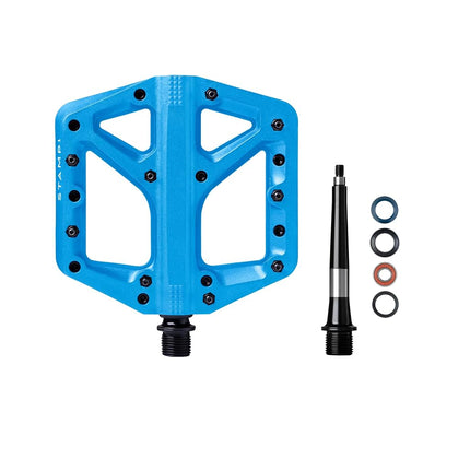 Crankbrothers Stamp-1 Pedals, Large, Blue