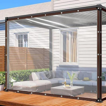 Clear Tarp - Heavy Duty Waterproof 9x12FT Plastic 