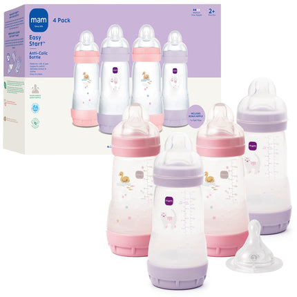 MAM 9oz Easy Start Anti-Colic Wide Neck Baby Bottl