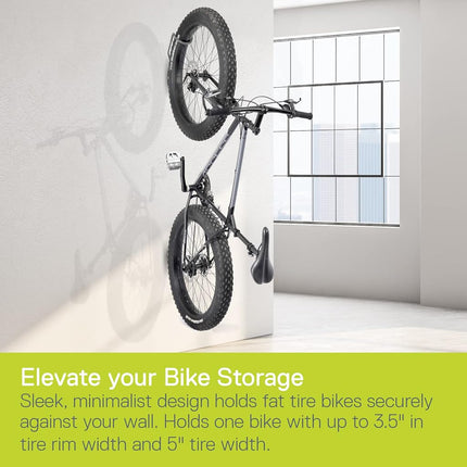 Delta Cycle Fat Tire Leonardo Wall Rack & Tray, Silver