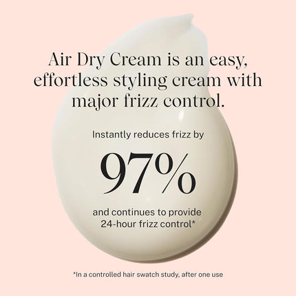JVN No Heat Complete Air Dry Cream, 2 Fl Oz, Travel Size, Hair Smoothing Cream Enhances Your Natural Texture, Curl Cream and Wavy Hair Products, Silicone Free