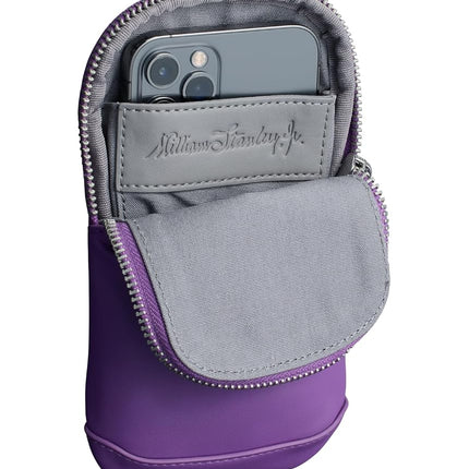 Stanley Cross Bottle Essentials Case Max | Phone Holder, Wallet, Water Bottle Keys | PU Leather Accessory Pouch, Lilac, Small