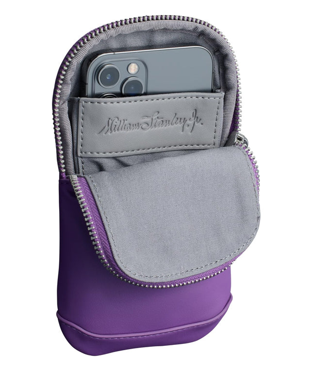 Pochette Stanley Cross Bottle Essentials Case Max | Support de téléphone, portefeuille, clés de bouteille d'eau | Pochette accessoire en cuir PU, Lilas, Petite