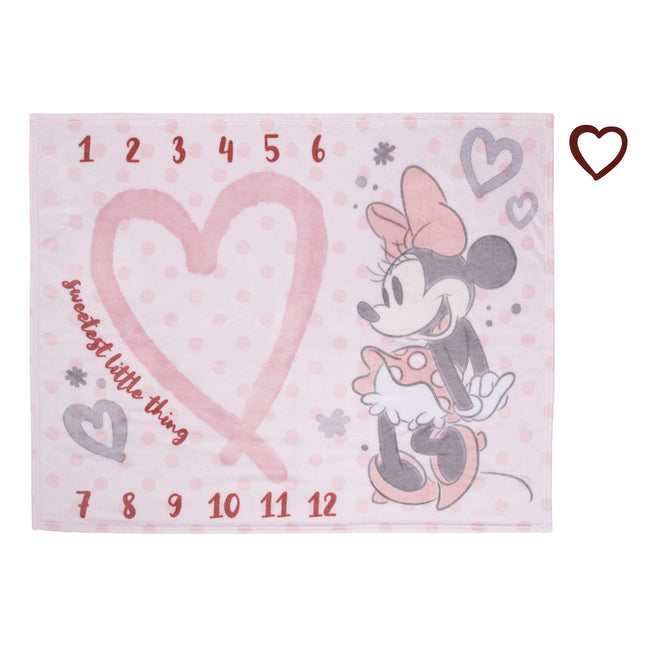 Disney Minnie Mouse Pink, Rose, Black and White Su