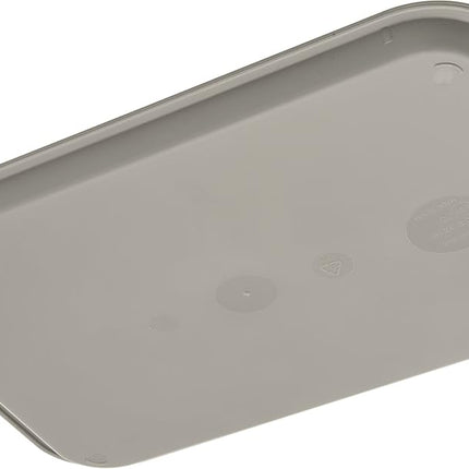 Bandeja de cafetería Carlisle FoodService Products Cafe de comida rápida con superficie estampada para cafeterías, comida rápida y comedor, plástico, 16.31 x 12.06 x 0.7 pulgadas, gris, (paquete de 24)