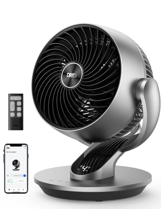DREO Smart Fan for Bedroom,120� Vertical and 90� O