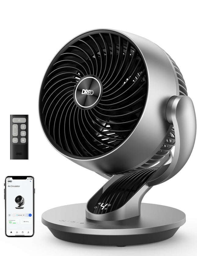 DREO Smart Fan for Bedroom,120� Vertical and 90� O