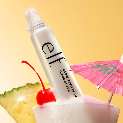e.l.f. Glow Reviver Melting Lip Balm, Hydrating Tinted Lip Balm For A Glossy Finish & Soft, Supple Lips, Vegan & Cruelty-Free, Island Colada