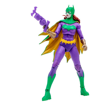 McFarlane Toys DC Multiverse Batgirl (Jokerized) Gold Label Action Figure - 7 Inches Detailed Collectible with 22 Articulation Points and Exclusive Jokerized Accessories
