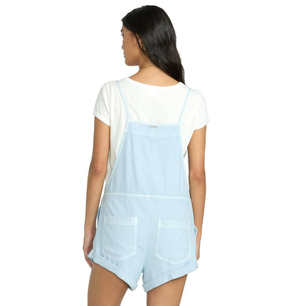 Billabong Women's Wild Pursuit Cotton Twill Blend Romper (XS-XL), Washed Chambray, X-Small