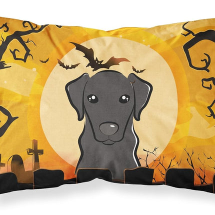 Caroline's Treasures BB1793PILLOWCASE Halloween Black Labrador Fabric Standard Pillowcase, Lightweight Super Soft Easy Care Decorative Artwork Pillowcase, Standard,