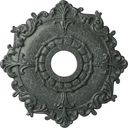 Ekena Millwork CM18RLAGC Riley Ceiling Medallion, 18"OD x 3 1/2"ID x 1 1/2"P, Athenian Green Crackle