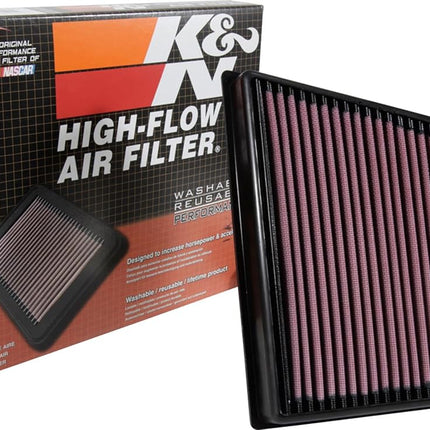 K&N Engine Air Filter: High Performance, Premium, Washable, Replacement Filter: Compatible with 2015-2019 JAGUAR/LAND ROVER (F-Pace, XF, XE, Range Rover Velar) , 33-3074