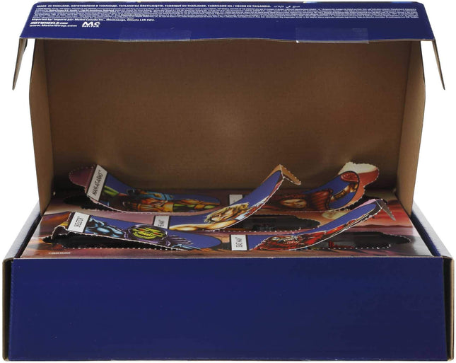 Hot Wheels Masters of the Universe 5-Pack of 1:64 Scale Character Cars, Collectible Vehicles Inspired by He-Man, Skeletor, Man-At-Arms, Beast Man & Teela, Gift for Collectors, Fans & Kids Ages 3 Years