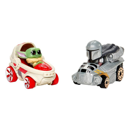 Hot Wheels RacerVerse, Grogu s Great Race Track set, Star Wars Track Set with Die-Cast Hot Wheels Racers Inspired by Star Wars: Grogu and The Mandolorian, HPL32
