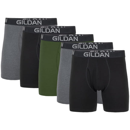 Gildan Men's Cotton Stretch Boxer Brief, Multipack