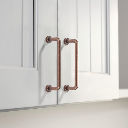 khtumeware 10 Pack 1 inch Antique Copper Cabinet Knobs Vintage Cabinet Handle Kitchen Hardware Farmhouse Vintage Dressing Table Drawer Pulls Classic Wardrob.