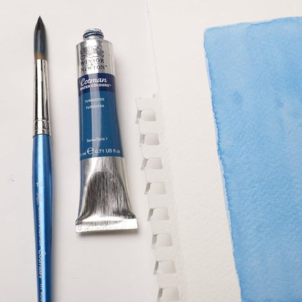 Winsor and Newton Watercolour Paper Pad, 27.9 x 35.6 cm, 12 Sheets, 300 g/m�, Spiral Bound, Cold Pressed, Acid , Mixture of 25 Percent Cotton and Cellulose Fibres, Natural White