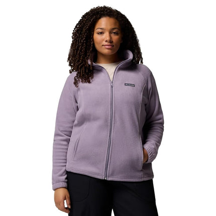 Columbia Womens Benton Springs Full Zip Fleece Jacket, Shale Purple, 1X