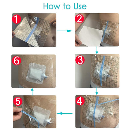 Waterproof Shower Protector | 12x16 Inch Dialysis Catheter Shower Cover Large | Without Glue in The Center for Chest Chemo Port Picc Line PD Peritoneal Dialysis Accessories Bandage (Pack of 14)