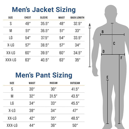 FROGG TOGGS Men's Standard Classic All-Sport Waterproof Breathable Rain Suit, Mo Elements/Blacktip/Black, Large