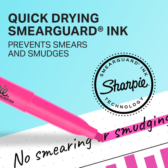 Sharpie Pocket Style Highlighters, Chisel Tip, Assorted Fluorescent, (Pack of 36, 432 Count Total)