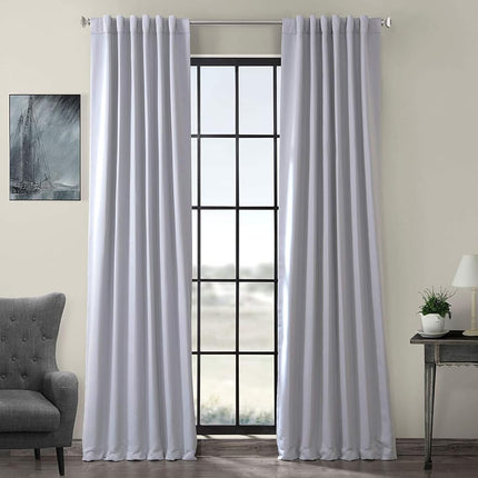 HPD Half Price Drapes Room Darkening Curtains 84 Inches Long for Bedroom & Living Room (1 Panel), 50 X 84, Fog Grey