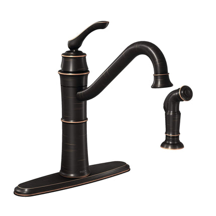 Moen 87999BRB Kitchen Faucet, 120 V, Mediterranean