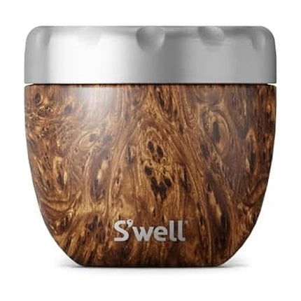 S'well Teakwood Swell Eats Food Bowl, Brown, 636 m