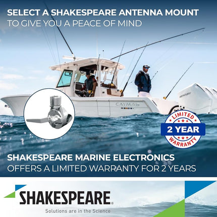 Shakespeare 4190 Stainless Steel Rachet Rail Mount - Silver, 22/25mm