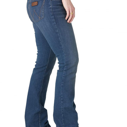 Wrangler Women's Retro Mae Mid Rise Stretch Boot Cut Jean, Nadia, 3-36