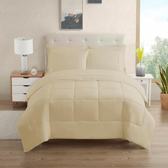 Sweet Home Collection 7 Piece Comforter Set Bag So