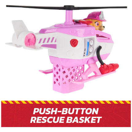 PAW Patrol Fire Rescue: Skye Rescue Fire Chopper with Action Figure, Kitty Friend & Toy Helicopter, Kids Toys for Boys & Girls Ages 3 and Up